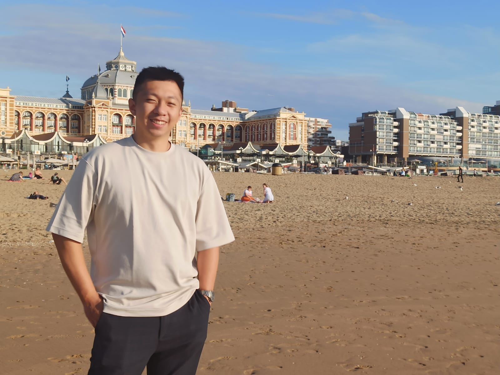 At the beach
